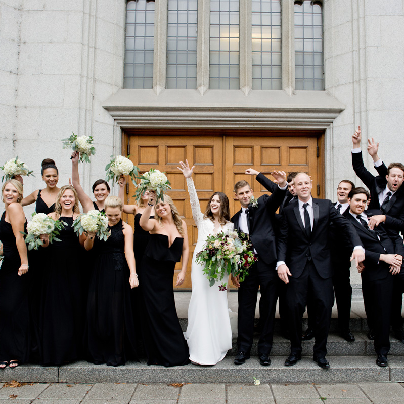 Liza's Bridal Party Bouquets from Rebel Petal Florals | Photography by Genevieve Georget