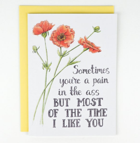 Naughty Floral Cards