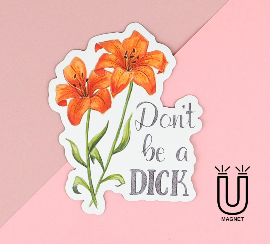 Naughty Floral Magnets